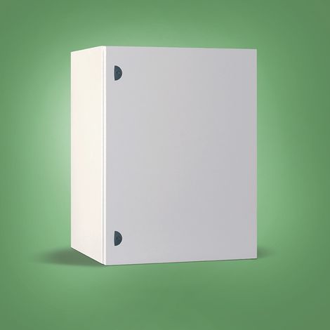 Cassa ABACUS PRO, serie indoor in lamiera d'acciaio con porta anteriore cieca  600X500X400