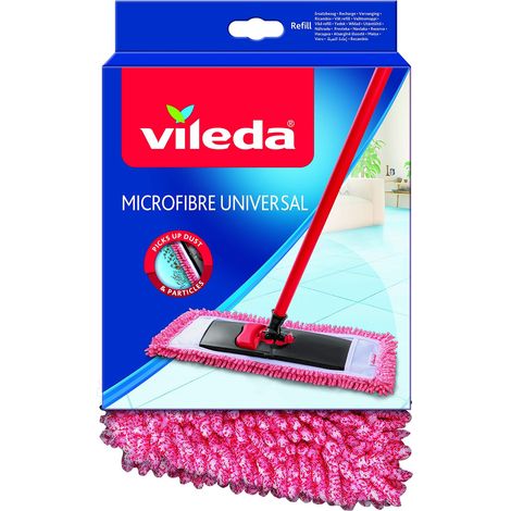 Vileda 132156 Style-Ricambio per mocio in ciniglia Ricarica Chenille, Tela, Multicolore, 13x13x3 cm (1/4)
