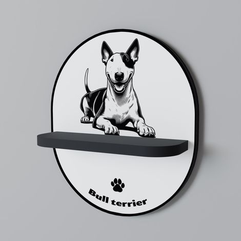 BULL TERRIER Estante Ovalado Negro (1/5)