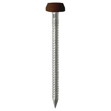 TIMCO Polymer Headed Pins A4 Stainless Steel Mahogany - 25mm