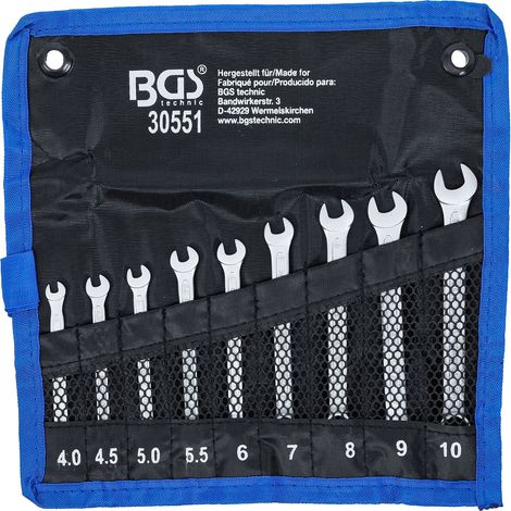 BGS Llaves combinadas SW 4-10 mm 9 pzs. - 30551 (1/5)