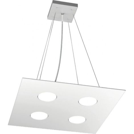 Lampadario moderno top light area 1127 s4+2 gx53 led biemissione metallo sospensione