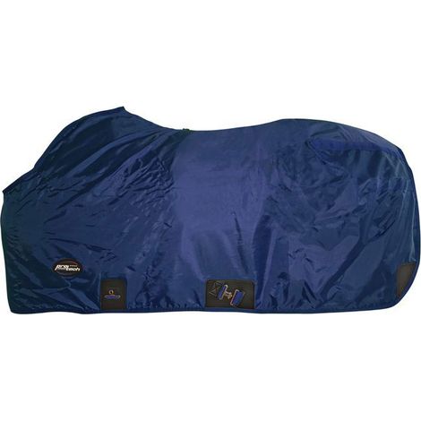 135 cm, Rosso: Coperta western da paddock idrorepellente modello Midland nylon 210 denari senza imbottitura (1/4)