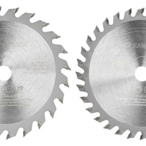 Lame De Scie Circulaire - Carbure - 115 X 10 Mm - Pour Travail Du Bois - Lot De 4 (1/2)