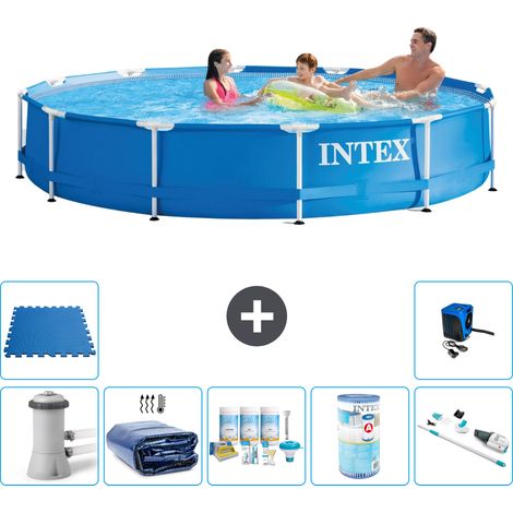 Intex Piscine Tubulaire Ronde - 366x76 cm - 8-pièces S31799 (1/5)
