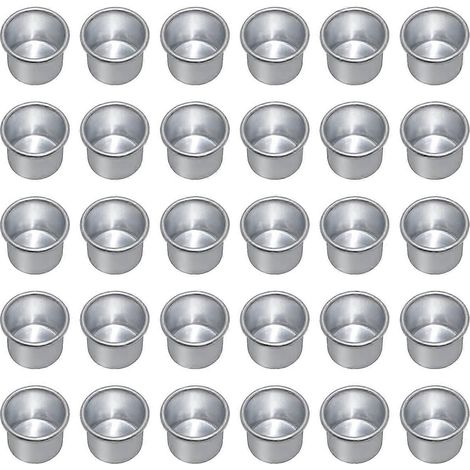 Porte-bougies pour bougies coniques, porte-bougies, lot de 30 argentés (1/5)