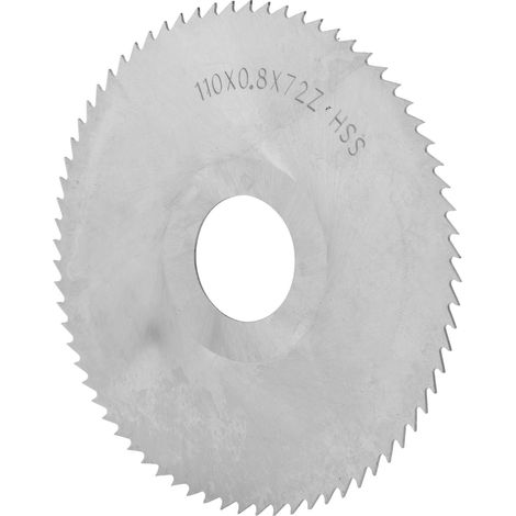 Lame de scie circulaire en acier HSS à 72 dents pour scies de table, 110 x 0,8 x 27 mm (1/5)