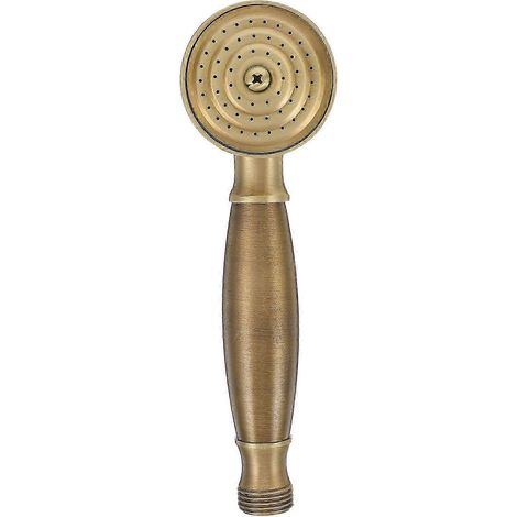 Pommeau de douche vintage doré, design téléphone, haute pression, 1 pièce (1/5)