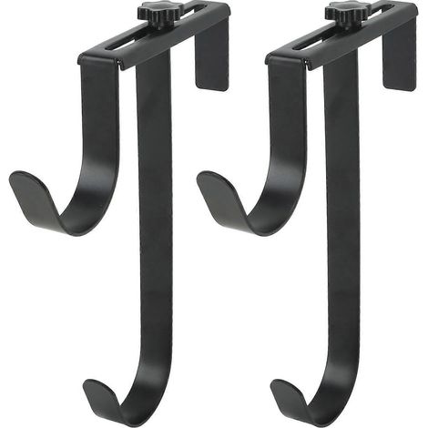 Set aus 2 verstellbaren Poolpfostenhalterungen aus Metall und Eisen, Haken für Poolpfosten und Poolzäune.