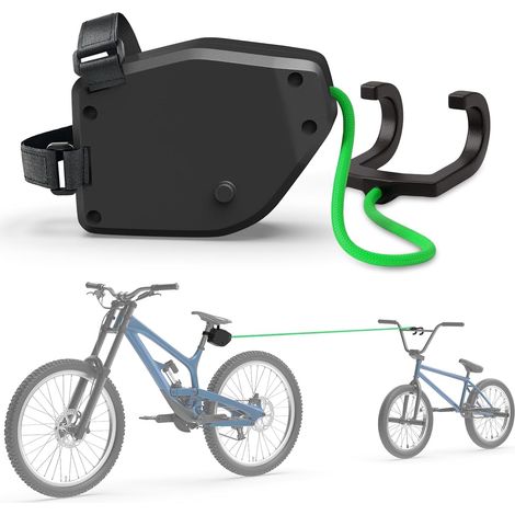 Corde de Remorquage pour Vélo,Barre Traction Velo Enfant de 2,5 m Sangles de Remorquage Barre Remorquage pour VTT Route Promenades Randonnées