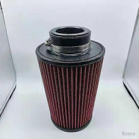 Filtre à air universel à haut débit KN 102 mm 89 mm 76 mm 3 3,5 4 pouces, conique, pour KN 14084-2, tête champignon (L rouge 60 mm, logo KN) (1/5)