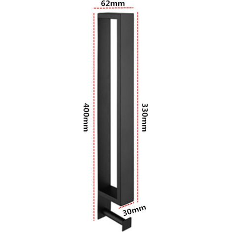Toallero de acero inoxidable, soporte para toallas sin taladrar, toallero autoadhesivo de 40 cm con gancho para baño -Crezuo