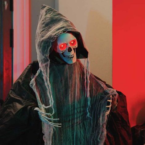 Halloween Grim Reaper Schwarz 60 x 60 x 155 cm Polyester