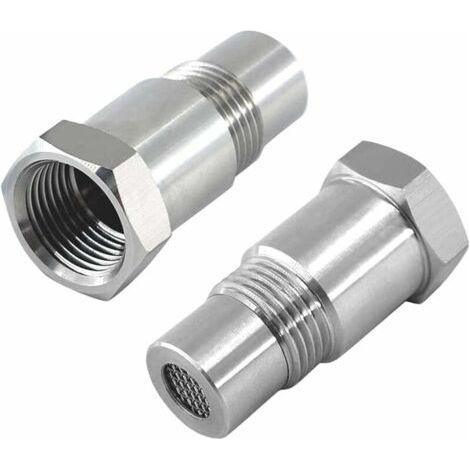 2 Pièces D'Oxygène Pour Extender Entretoise D'Extension de Capteur Pour Voitures Moteur Les Systèmes D'Echappement M18 x1.5, 45mm Sonde Lambda (1/4)