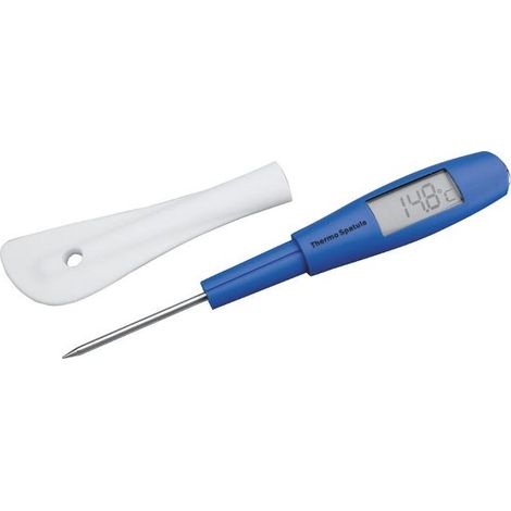 Lacor Spatule en Silicone Argenté avec Thermomètre Intégré