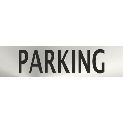 Señal Informativa de Parking en acero inoxidable adhesivo de 0'8mm 50 x 200 mm SEKURECO (1/2)