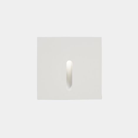 LEDS C4 Bat Square Lineal Outdoor LED Encastré Applique Murale Carré Blanc IP65 2.2W 3000K