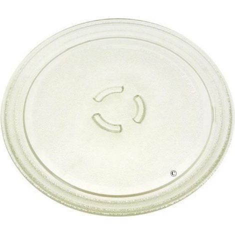 Plateau En Verre - Diamètre 28 Cm - Pour Four Micro-Ondes - 1 Pièce (1/2)