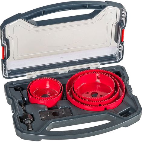 Frese a Tazza HSS Einhell per Fosi su Metallo Legno Cartongesso Plastica Set 5Pz