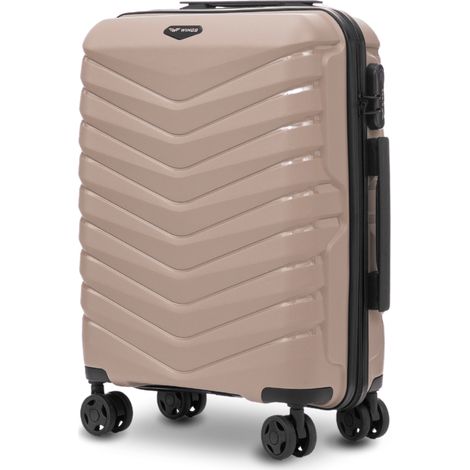 Maleta de cabina Wings PHOENIX 2.0 de polipropileno de 20" color champán