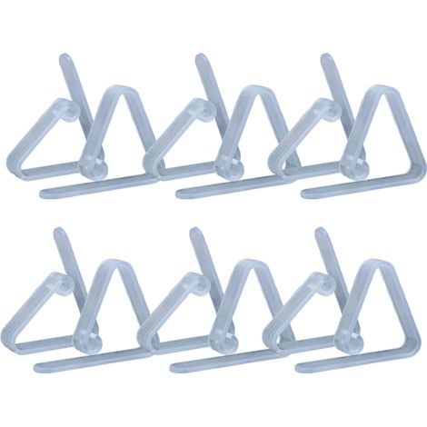Pinces à nappe en plastique transparent, supports de nappe pour la maison, les fêtes et les événements intérieurs et extérieurs (1/2)