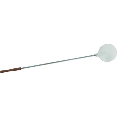 PALA PIZZA TONDA ACCIAIO INOX Ø24,5cm PER FORNO A LEGNA MANICO 150cm SANDRIGARD