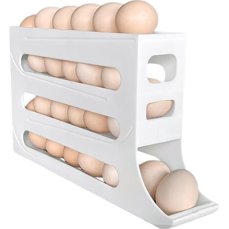 Kjøleskapslagring à 30 œufs - Egglagring à roulement automatique pour Kjøleskap (1/5)