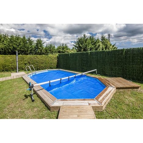 Enrollador Aluminio de Cubiertas Piscinas Enterradas Gre 90172 (1/5)
