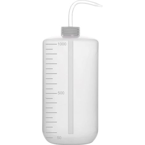 1 bouteille lavage plastique 1000 ml – LDPE bec étroit, squeeze wash bottle pour laboratoire ou arrosage (1/5)