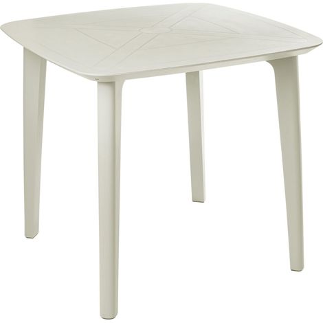 Gartentisch SORICO 86 cm 86 cm Hellbeige