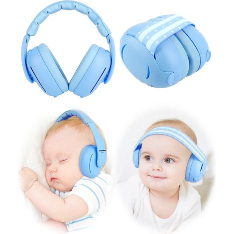 [2 en 1] Casque antibruit pour bébé - [Deux modes] Casque antibruit pour bébé - Casque antibruit pour nourrissons - Protection auditive pour les enfants âgés de 3 mois à 4 ans (1/5)