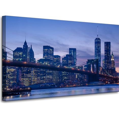 Stampa su tela "Architettura di New York" 100x60 cm