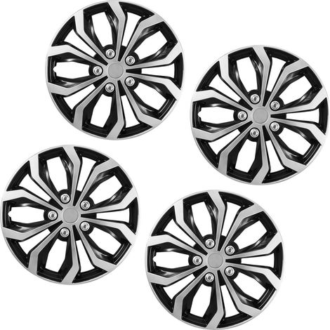 Enjoliveurs de roue 16 pouces jeu de 4, remplacement OEM R16, 10 rayons ABS, pour Hyundai, Chevrolet, Ford, Honda (1/5)