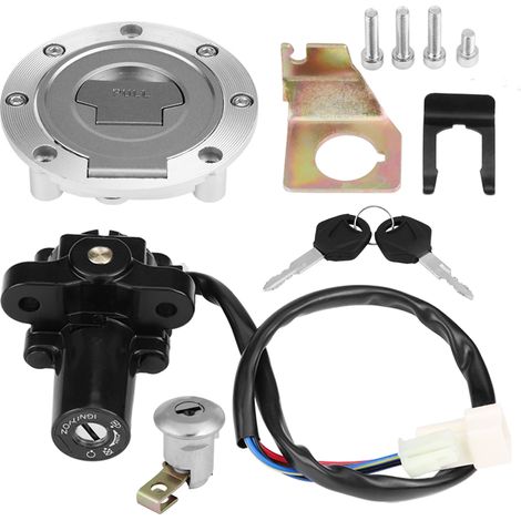 Tankdeckel, Zündschloss, Sitzbankschloss mit Schlüsseln für Yamaha YZF R1 R6 FZ6 2001-2012 (1/5)