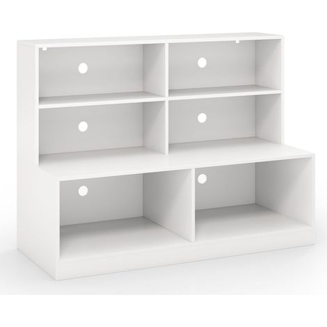 Meuble à chaussures 120 x 50 x 90 cm banc à chaussures 200 kg avec 4 compartiments blanc