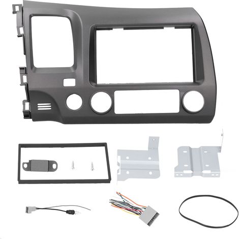 Kit de tableau de bord Radio 2DIN avec faisceau de cbles, Navigation stéréo, Fascia adapté pour Honda Civic 2006 – 2011 (1/5)