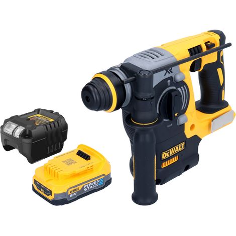 DeWalt DCH 273 E1 Akku Kombihammer 18 V 2,1 J SDS Plus Brushless + 1x Powerstack Akku 1,7 Ah + Ladegerät (1/5)