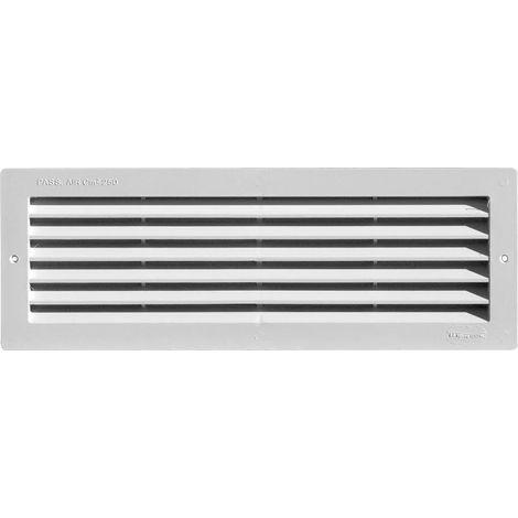 GRIGLIA AEREAZIONE MM 370X130 PLASTICA BIANCA