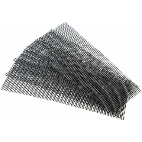 50 griglie di drenaggio quadrate per vasi da bonsai, in plastica, per evitare la fuoriuscita del terriccio (10 x 10 cm) (1/4)