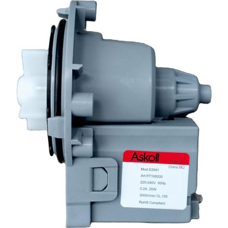 Pompe de vidange pour lave-linge (40 watts, pour Askoll RT108200) (1/3)