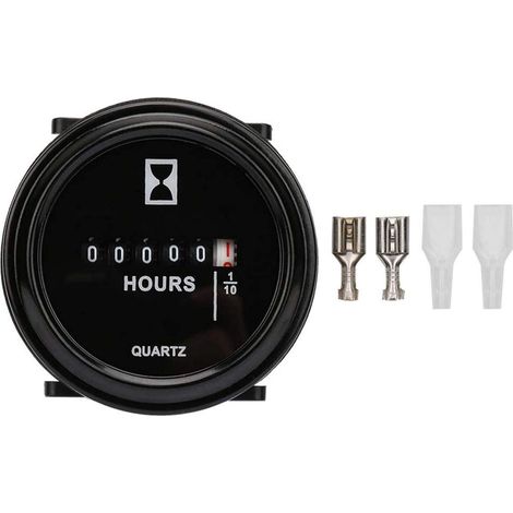Compteur horaire à Quartz, 6-80V AC/DC 99999.9 Heures Compteur horaire à Quartz pour Le comptage du Temps du générateur de Moteur (1/5)