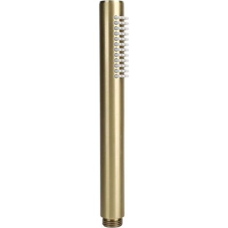 (d'or)Pommeau de Douche à Main de Salle de Bain, Pommeau de Douche à Barre Ronde en Cuivre Massif G1/2 Pommeau de Douche Haute Pression Pulvérisateur pour Fournitures de Salle de Bain (1/4)