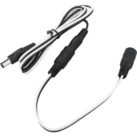 Cble d'extension d'alimentation de panneau solaire Cble d'extension CC pour panneaux solaires photovoltaques LED Lumières Caméras 1m / 3.3ft. (1/5)
