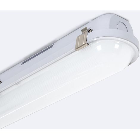 Réglette Étanche LED 120cm 36W avec Eclairage de Secours IP65 4000K Blanc neutre