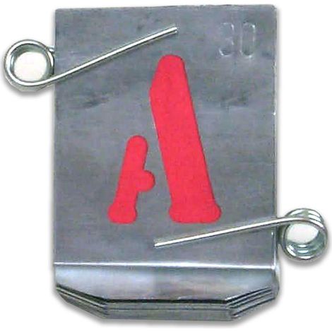 VBW Stampi Alfabeto in Zinco 80 mm - Set Completo Lettere Maiuscole per Marcatura su Metallo Legno Plastica colore Nero