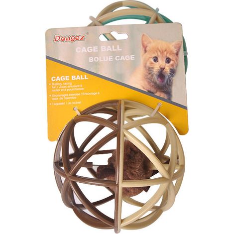 1 PC Cat Toy Ball, Cat Mouse Ball Cage Cat Mouse Toy Interactive Cat Toy Squeak Mouse Cat Toy, Cat Mouse Ball Toy