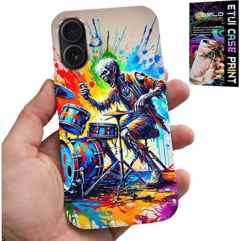 Custodia per iPhone 16 - cover scheletro con batteria rock (1/5)