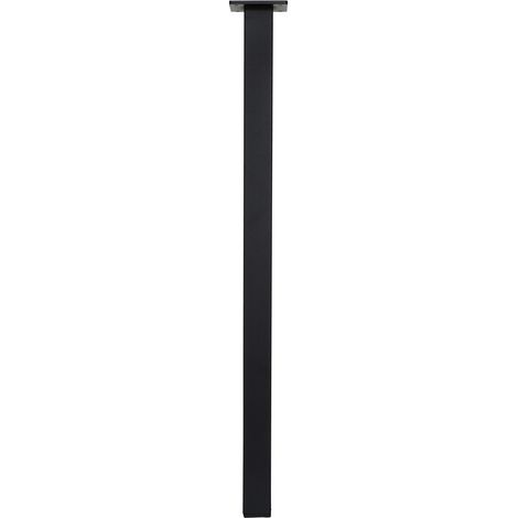 Pata de mesa cuadrada negra - 40 x 40 x 720 mm