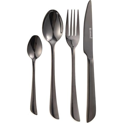 LAGUIOLE CUISSON - Ménagère 24 pièces - "Théa noir" (1/5)
