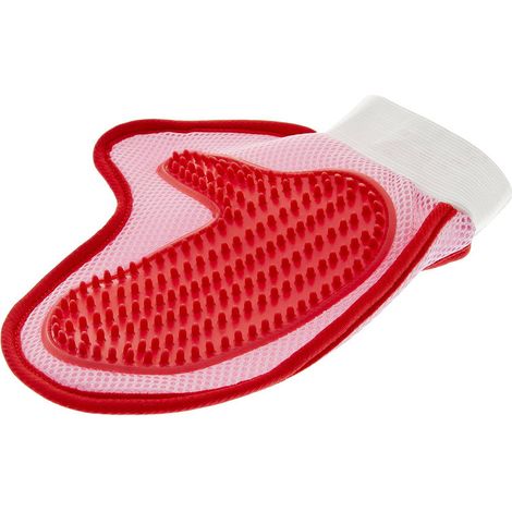 Guanto Gentle Cleen in tessuto con palmo in gomma per cani e gatti